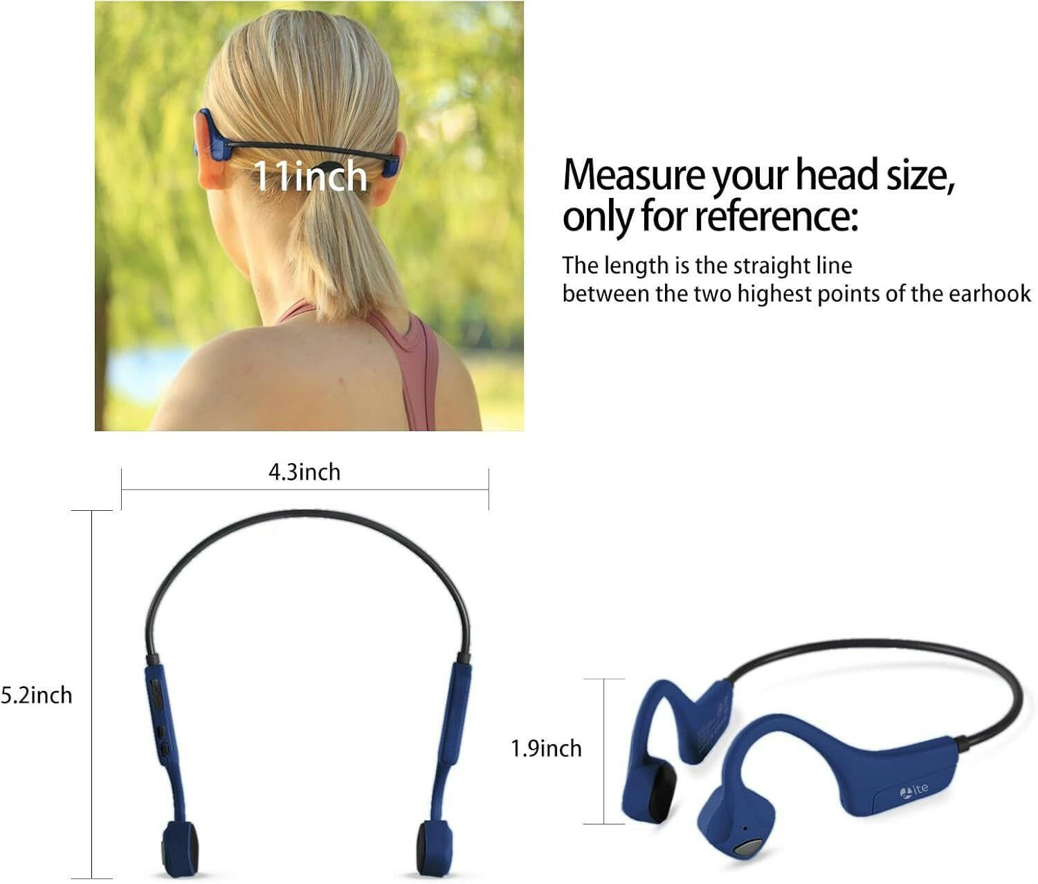 Bone Conduction Earphones – Wireless Open-Ear Sports Headphones IPX6 Waterproof Bluetooth - GoTypical