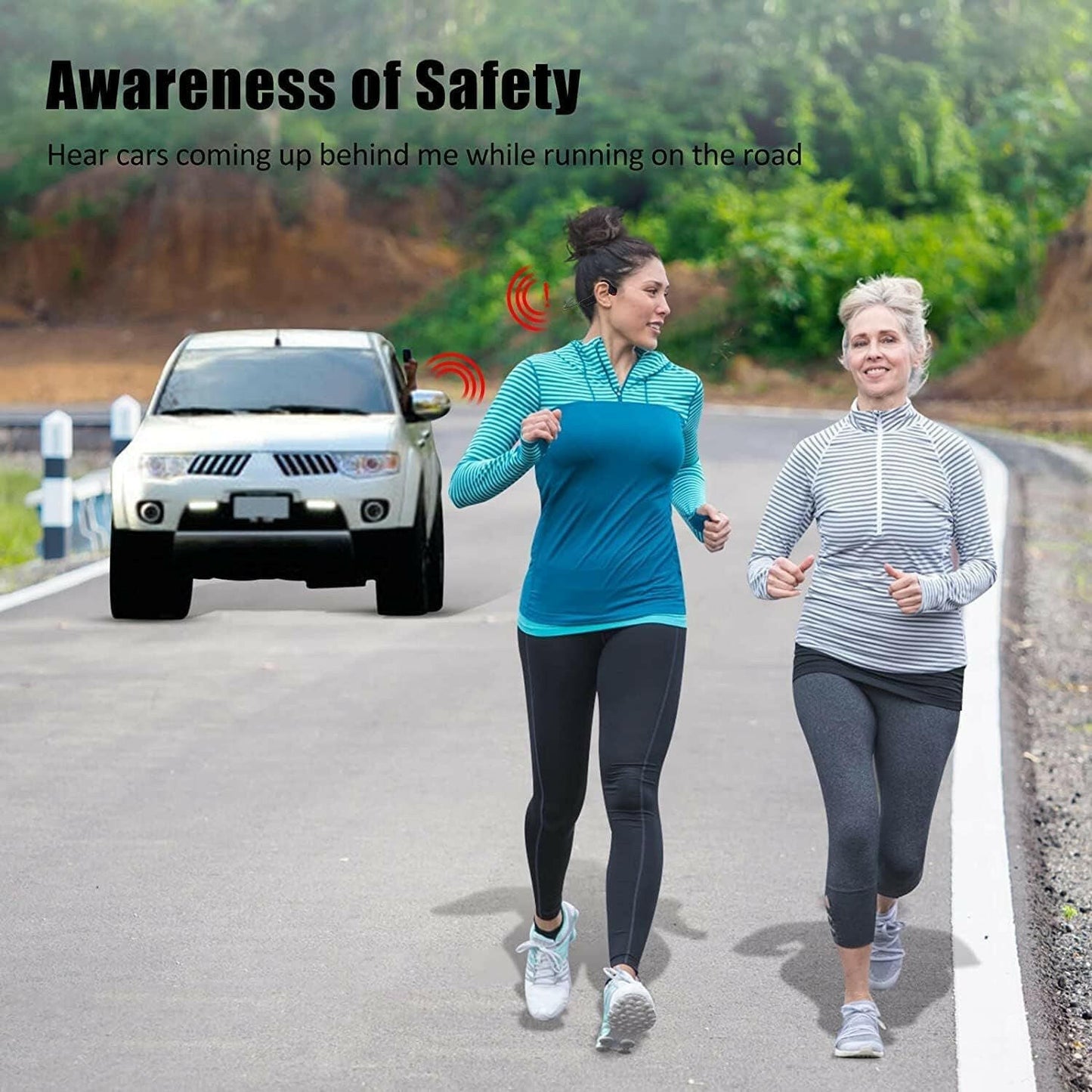 Bone Conduction Earphones – Wireless Open-Ear Sports Headphones IPX6 Waterproof Bluetooth - GoTypical