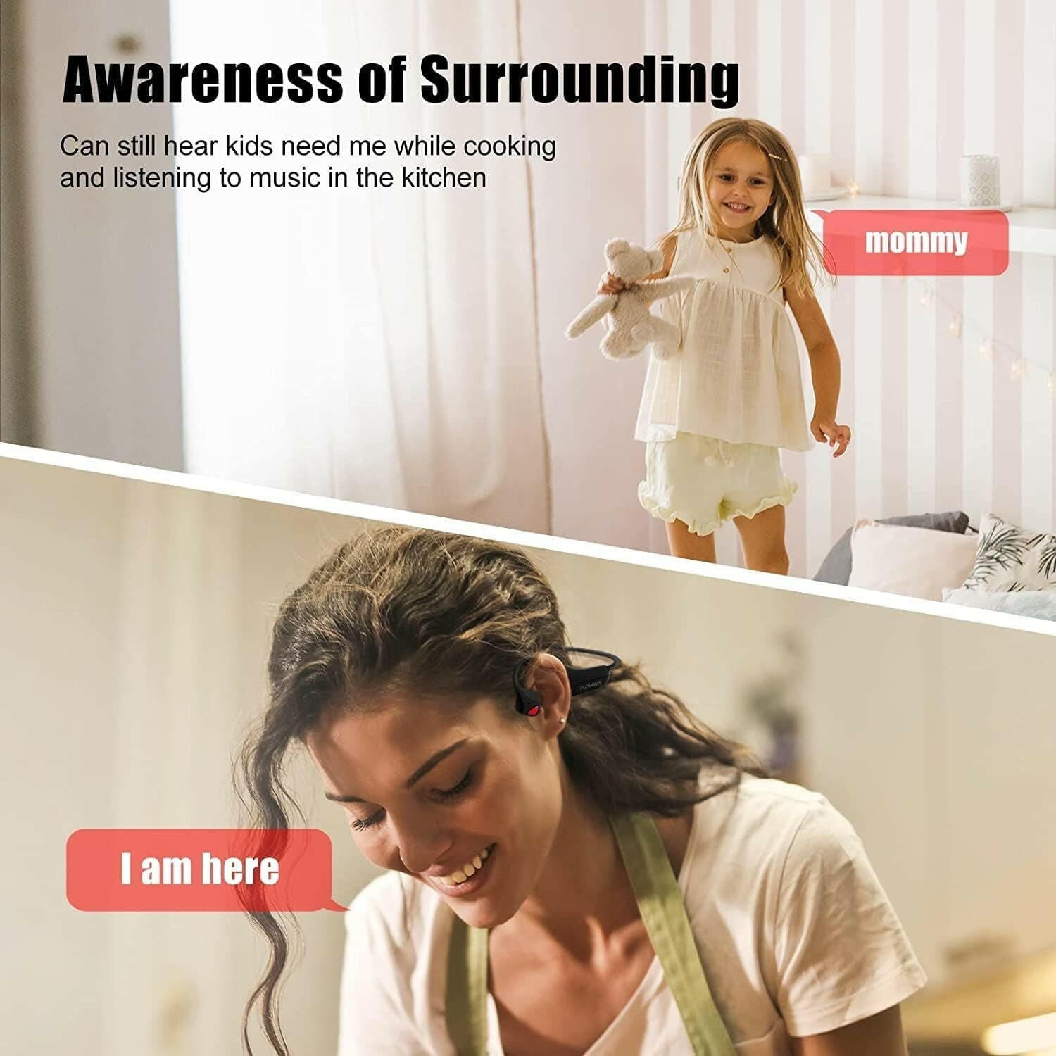 Bone Conduction Earphones – Wireless Open-Ear Sports Headphones IPX6 Waterproof Bluetooth - GoTypical