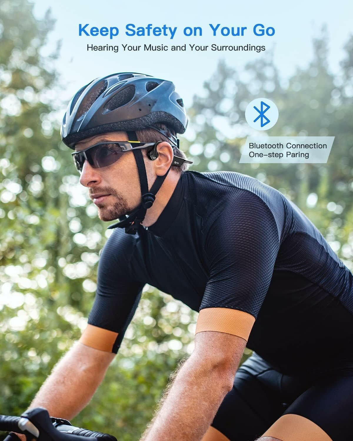 Bone Conduction Earphones – Wireless Open-Ear Sports Headphones IPX6 Waterproof Bluetooth - GoTypical