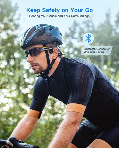 Bone Conduction Earphones – Wireless Open-Ear Sports Headphones IPX6 Waterproof Bluetooth - GoTypical