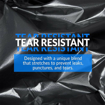 Boxed Disposable Garbage Bag 70 Pieces Puncture Tear Resistant Trash Bags, 39 Gallon Capacity, Multipurpose Cleaning Supplies For Industrial, Garden, Home, And Commercial Use - Durable, Leak - Proof - GoTypical