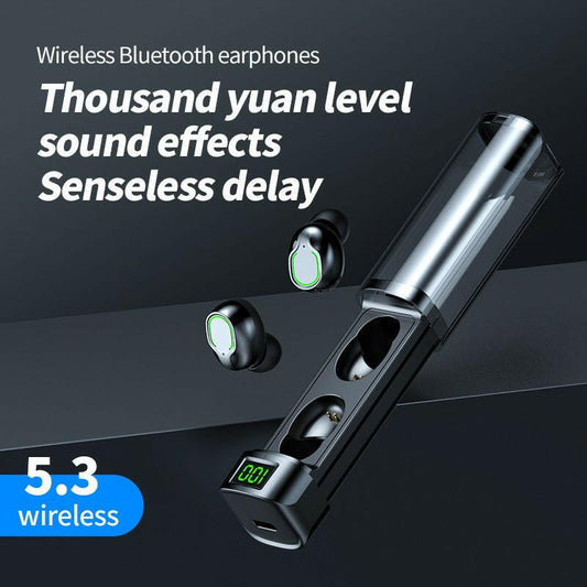 . Bluetooth Earphones – Transparent Case, Touch Sensitive Wireless - GoTypical