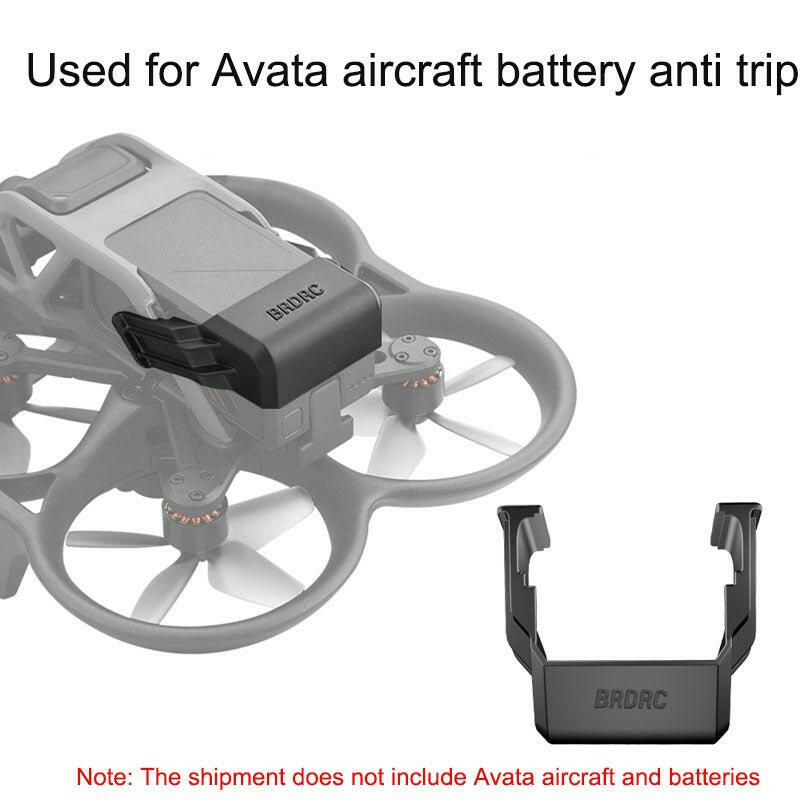 BRDRC DJI Avata Battery Anti-Release Buckle – Black ABS Durable Fit - GoTypical