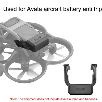 BRDRC DJI Avata Battery Anti-Release Buckle – Black ABS Durable Fit - GoTypical