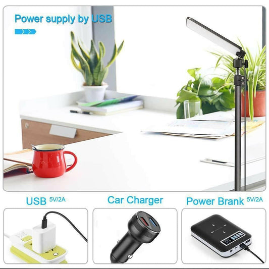 . LED Camping Light – Rechargeable Black Tent Lantern with Telescopic Pole - GoTypical