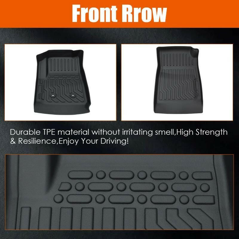. Car Floor Mats – TPE Rubber, Custom Fit for GMC Canyon & Chevrolet Colorado - GoTypical