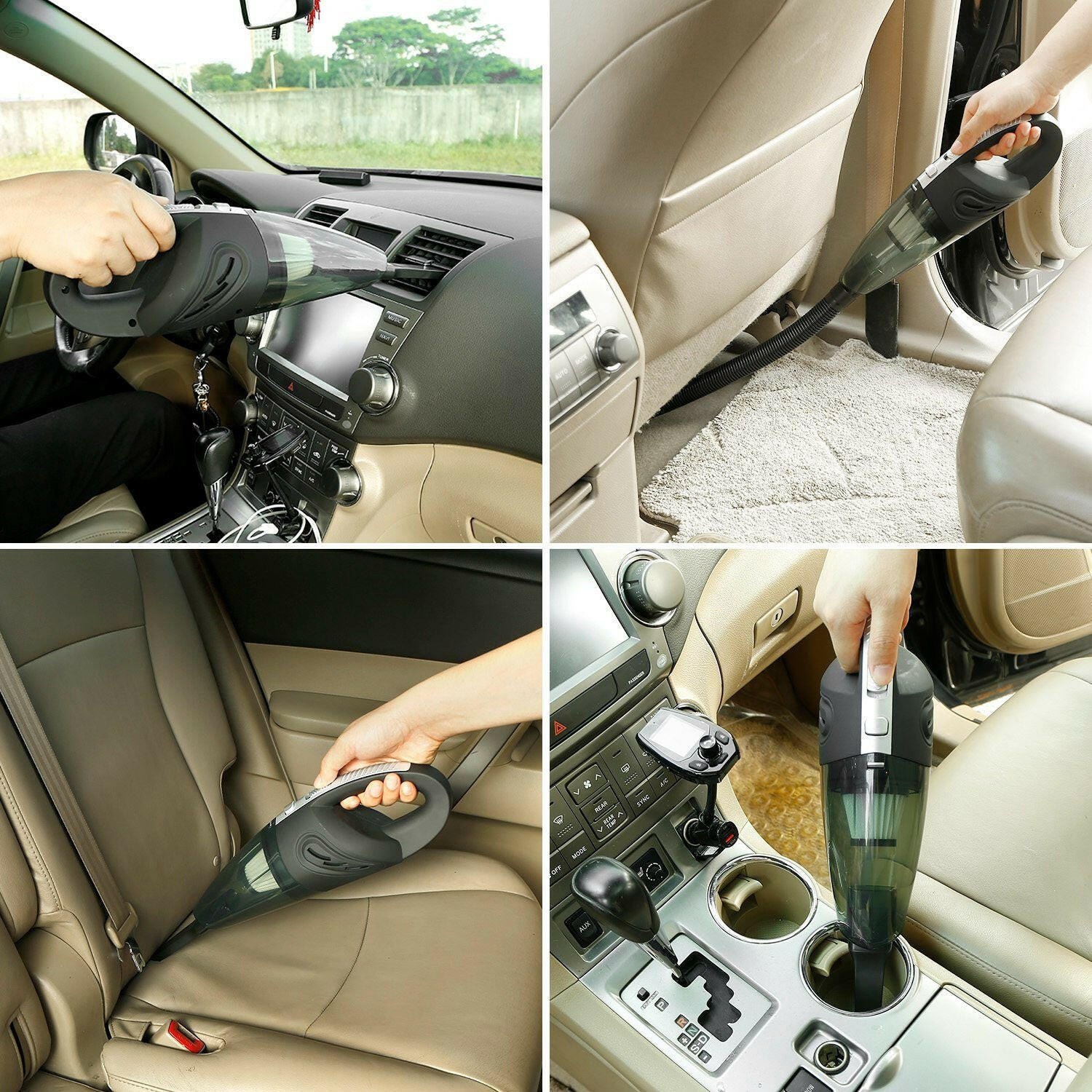 Car Handheld Vacuum Cleaner Cordless Rechargeable Hand Vacuum Portable Strong Suction Vacuum - GoTypical