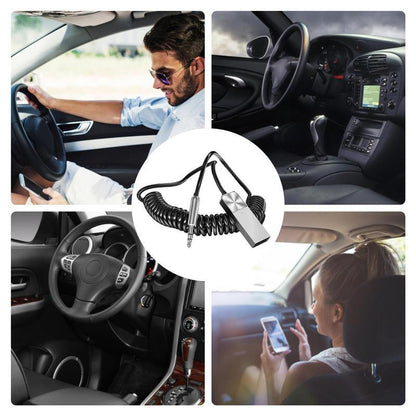 Car multifunctional B27 Bluetooth adapter 5.0 high - definition hands - free navigation call aux interface convenient - GoTypical