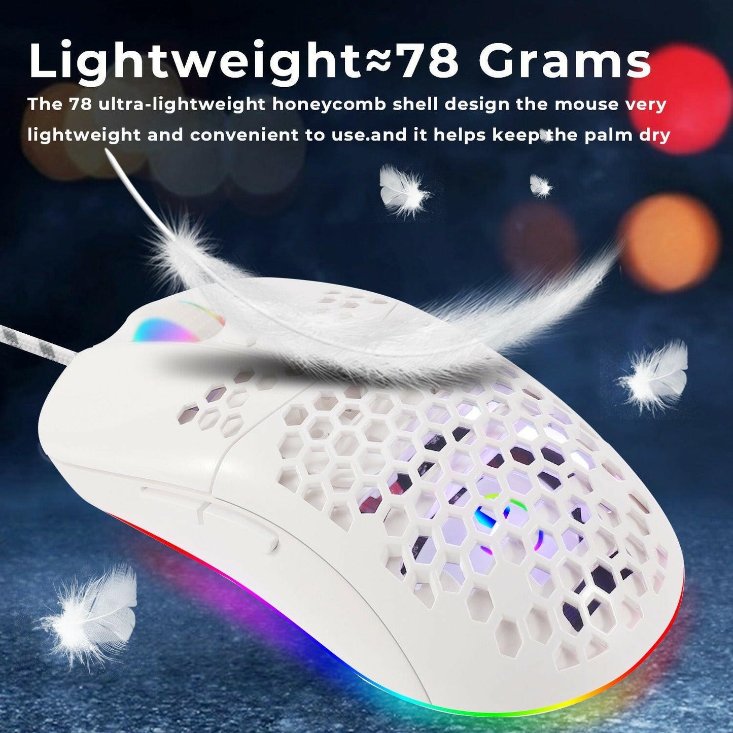 . RGB Wired USB-C Gaming Mouse – 6-Button Macro Programmable Luminous - GoTypical