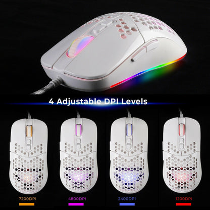 . RGB Wired USB-C Gaming Mouse – 6-Button Macro Programmable Luminous - GoTypical
