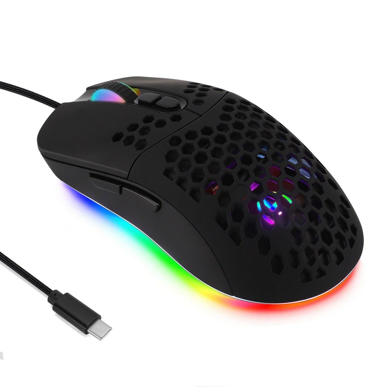 . RGB Wired USB-C Gaming Mouse – 6-Button Macro Programmable Luminous - GoTypical
