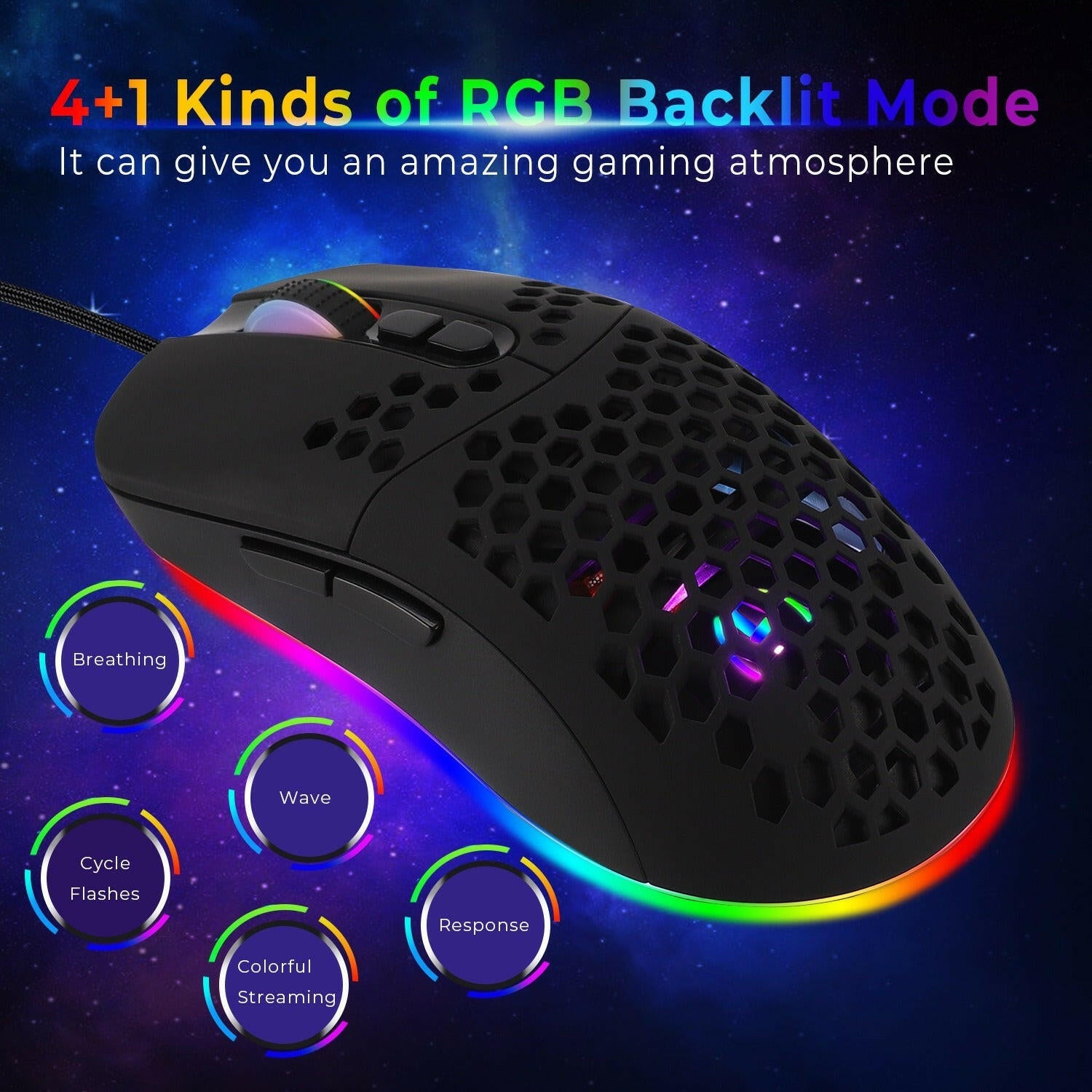 . RGB Wired USB-C Gaming Mouse – 6-Button Macro Programmable Luminous - GoTypical