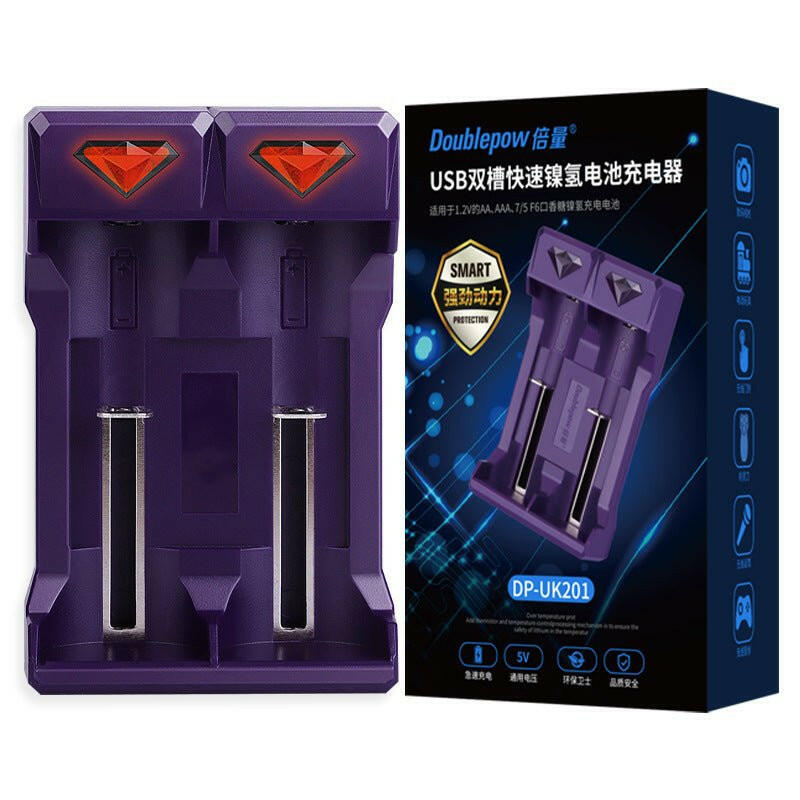 . Nickel Hydrogen Battery Charger – 2 Slot Intelligent USB Charger - GoTypical