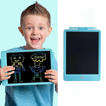 . Children's LCD Drawing Board – Blue Cartoon Design Tablet - GoTypical