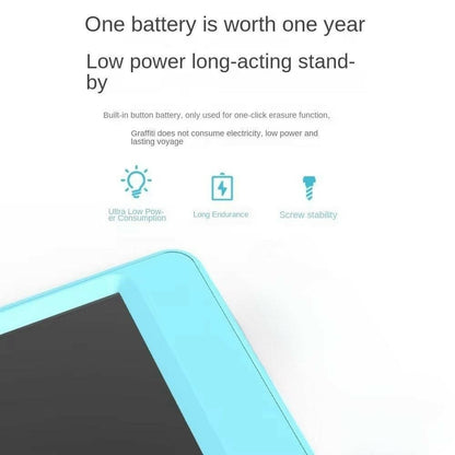 . Children's LCD Drawing Board – Blue Cartoon Design Tablet - GoTypical