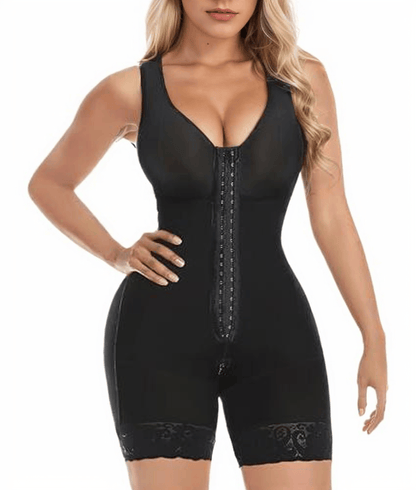 Colombian Shapewear Bodysuit – Black Seamless Tummy Control Compression Slimming - GoTypical