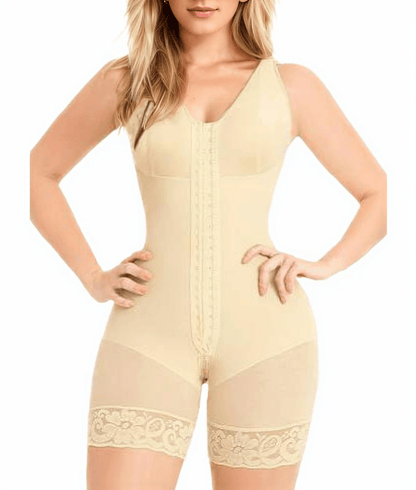 Colombian Shapewear Bodysuit – Black Seamless Tummy Control Compression Slimming - GoTypical