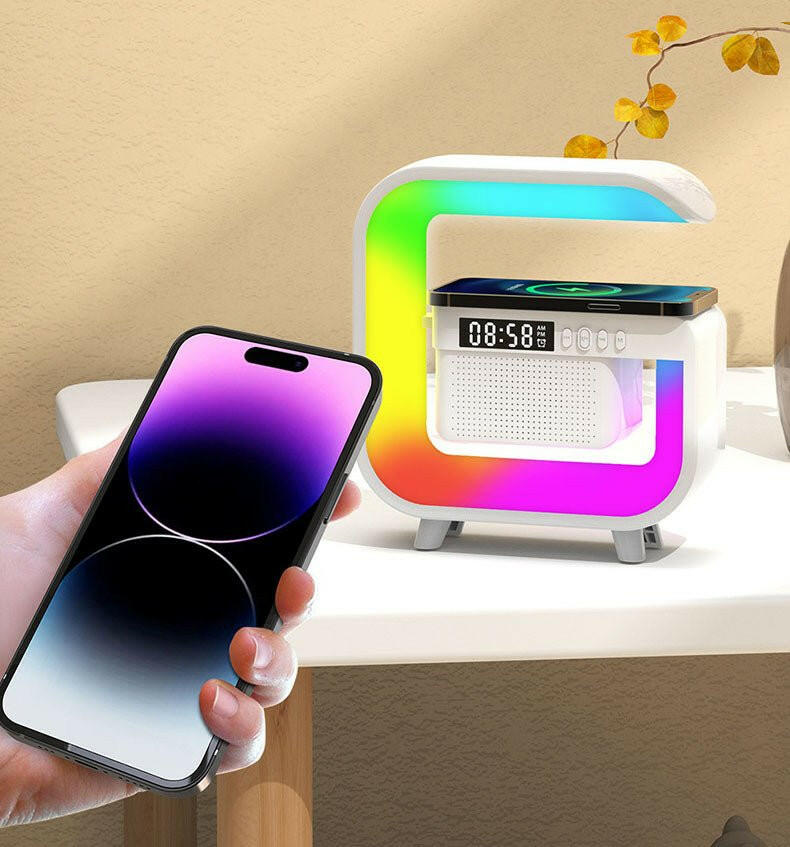 Bluetooth Speaker with Colorful Ambient Night Light – . USB Powered - GoTypical