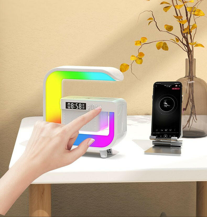 Bluetooth Speaker with Colorful Ambient Night Light – . USB Powered - GoTypical