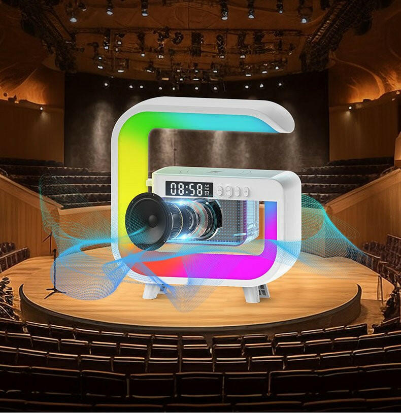 Bluetooth Speaker with Colorful Ambient Night Light – . USB Powered - GoTypical