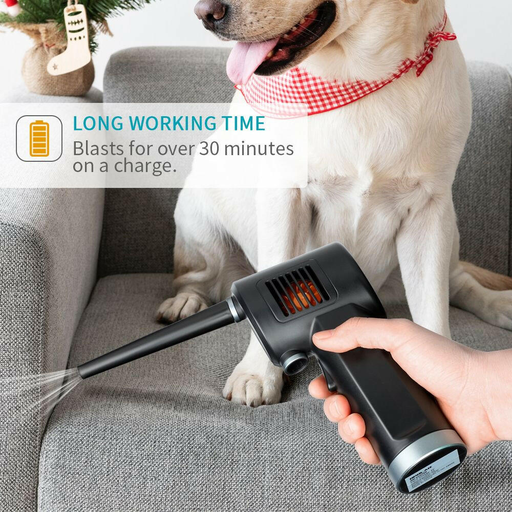 Electric Air Duster – 36000 RPM Rechargeable Cleaner with Long Nozzle - GoTypical