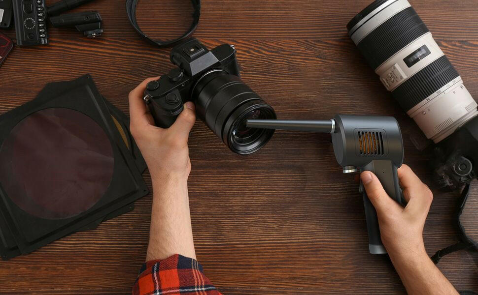 Electric Air Duster – 36000 RPM Rechargeable Cleaner with Long Nozzle - GoTypical