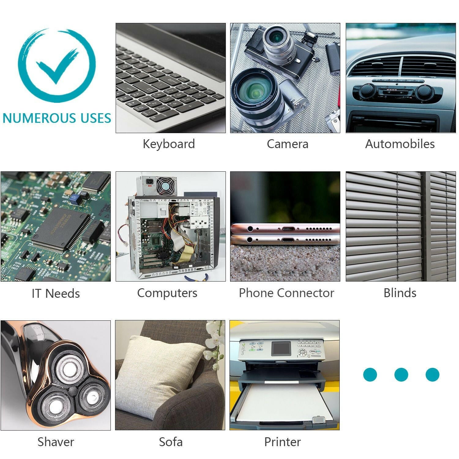 Electric Air Duster – 36000 RPM Rechargeable Cleaner with Long Nozzle - GoTypical