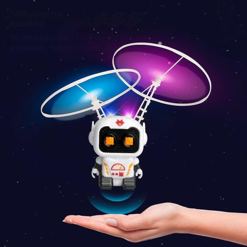Astronaut Drone Mini Flying Robot Toy – USB Charging Hand Control - GoTypical