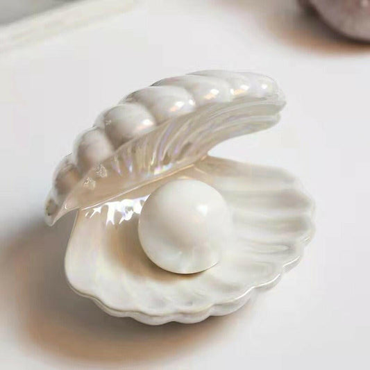 . Shell Night Light – Nordic Pearl Ceramic Bedroom Lamp - GoTypical