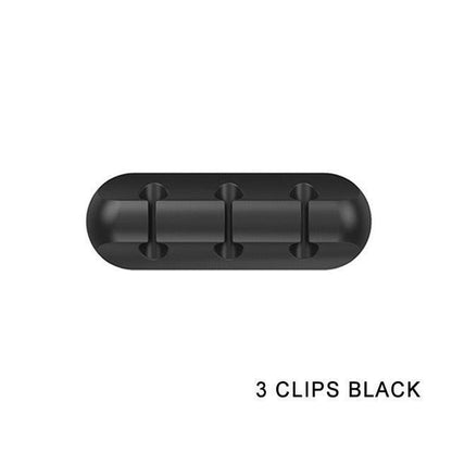 Silicone Desktop Cable Organizer – Multi-Cable Holder Cord Management - GoTypical