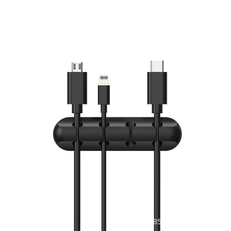 Silicone Desktop Cable Organizer – Multi-Cable Holder Cord Management - GoTypical