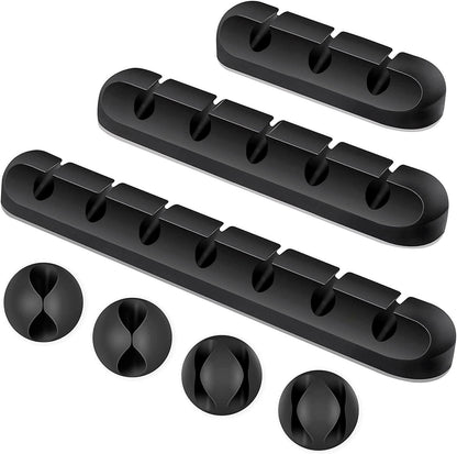 Silicone Desktop Cable Organizer – Multi-Cable Holder Cord Management - GoTypical