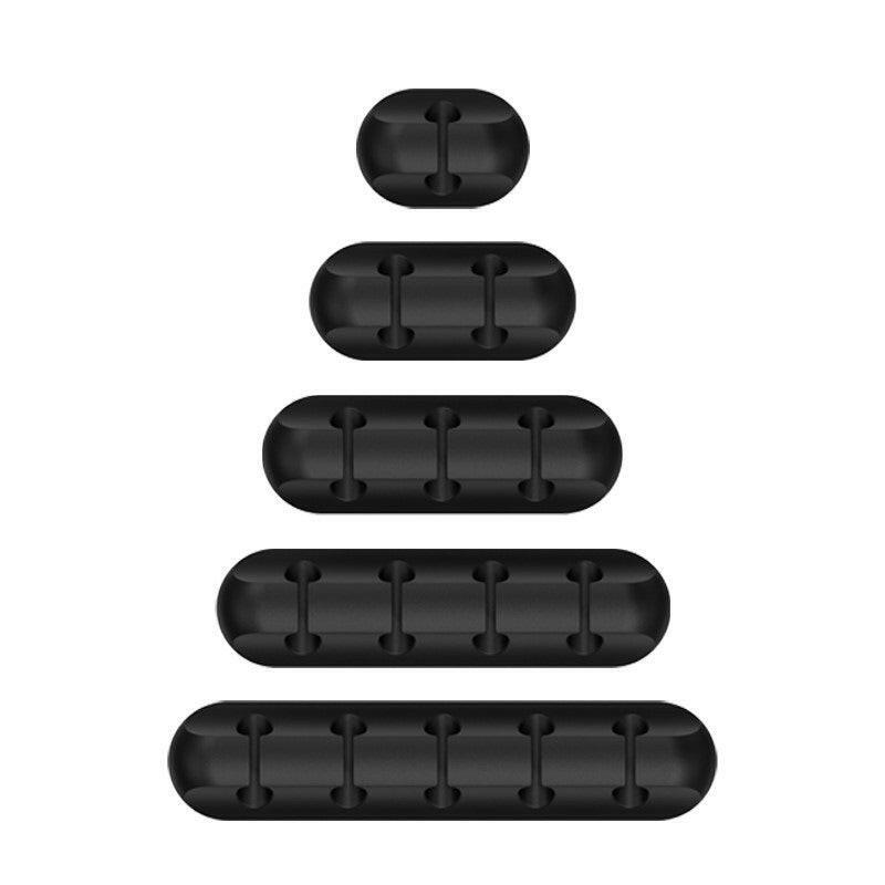 Silicone Desktop Cable Organizer – Multi-Cable Holder Cord Management - GoTypical