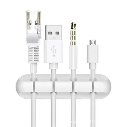 Silicone Desktop Cable Organizer – Multi-Cable Holder Cord Management - GoTypical