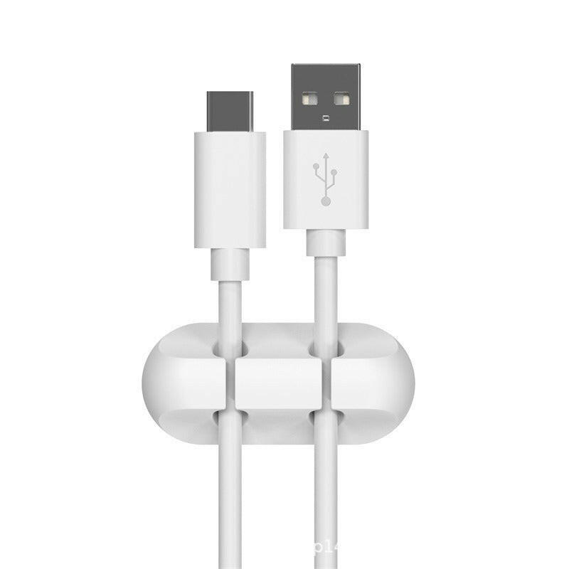 Silicone Desktop Cable Organizer – Multi-Cable Holder Cord Management - GoTypical