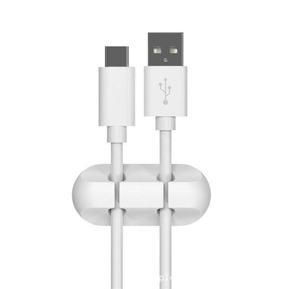 Silicone Desktop Cable Organizer – Multi-Cable Holder Cord Management - GoTypical