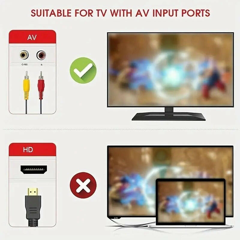 . Retro 8-Bit Mini Portable Game Console – ABS, AV Output - GoTypical