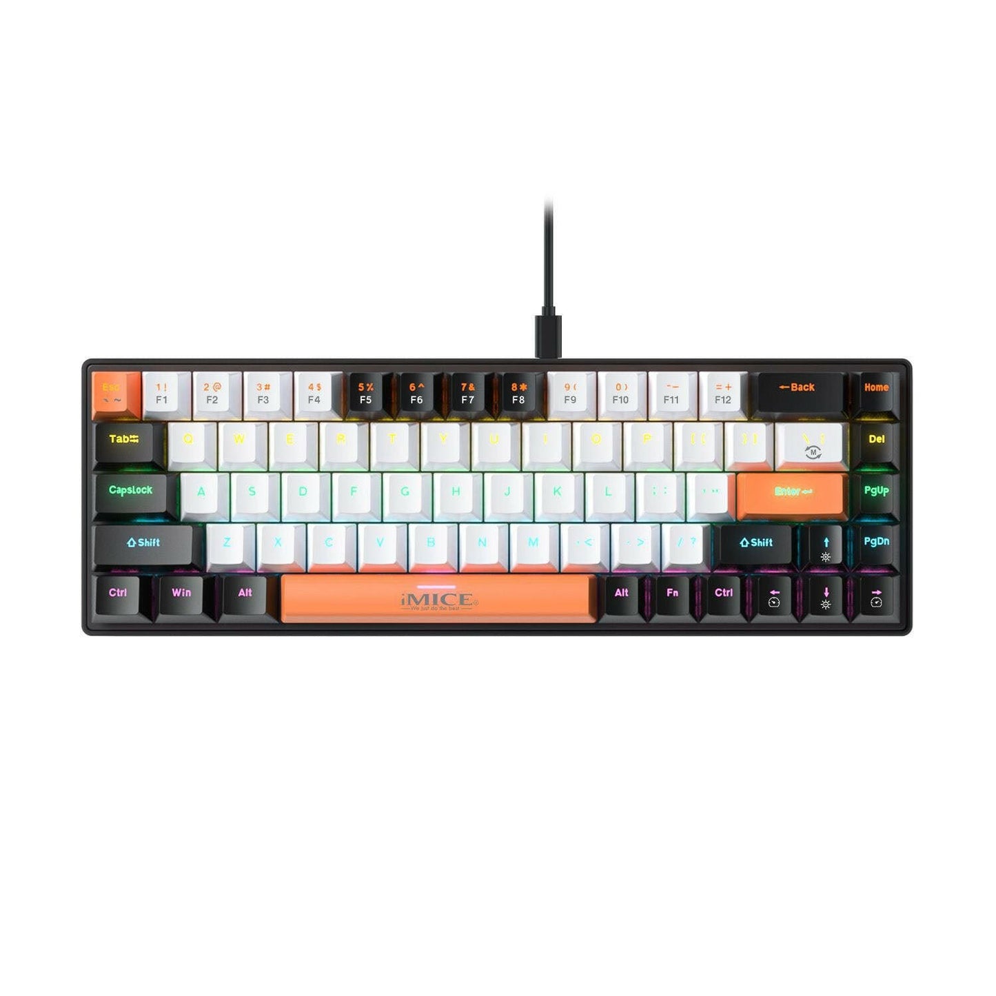 . Mechanical Keyboard 68 Keys Type-C Wired Blue Switch - GoTypical