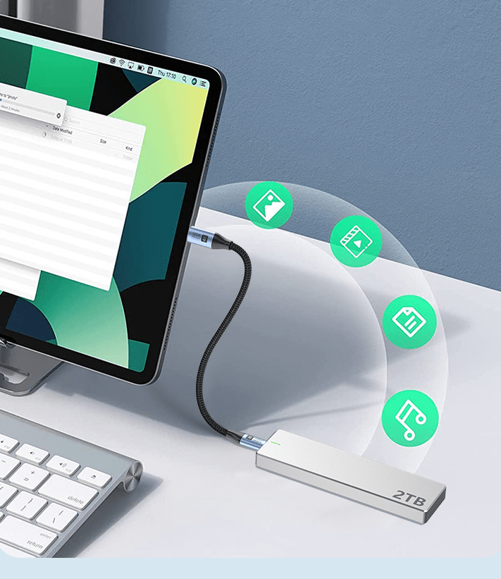 . 100W Data Cable – Aluminium Alloy Fast Charging & 20Gbps High-Speed - GoTypical