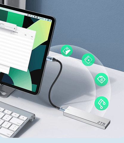 . 100W Data Cable – Aluminium Alloy Fast Charging & 20Gbps High-Speed - GoTypical