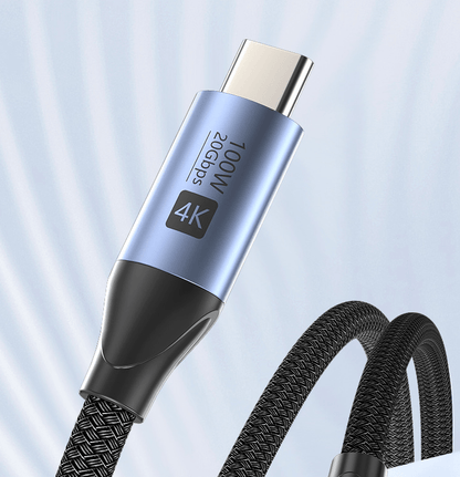 . 100W Data Cable – Aluminium Alloy Fast Charging & 20Gbps High-Speed - GoTypical