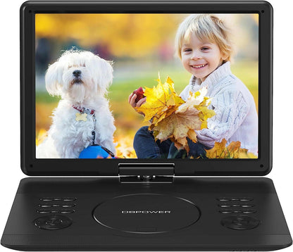 DBPOWER Portable DVD Player – 16.9-Inch Large Screen | 270° Swivel - GoTypical