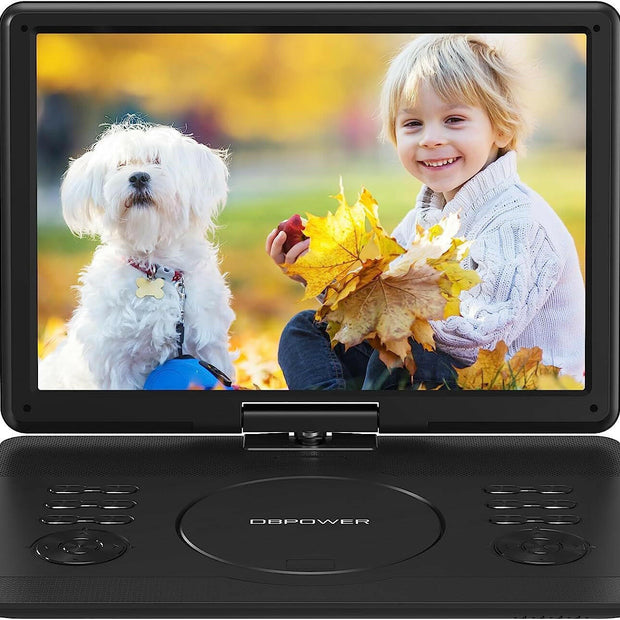 DBPOWER Portable DVD Player – 16.9-Inch Large Screen | 270° Swivel - GoTypical