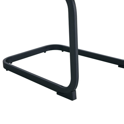 . Tech Cloth Dining Chairs – Brown High Back with Metal Legs Set of 2 - GoTypical