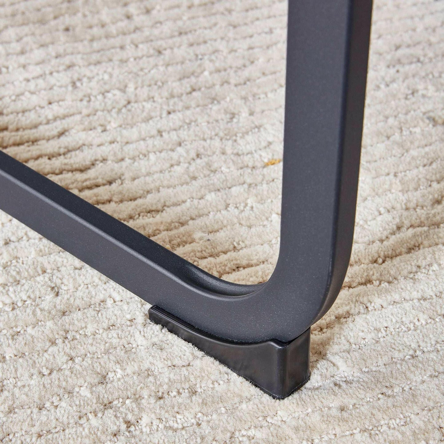 . Tech Cloth Dining Chairs – Brown High Back with Metal Legs Set of 2 - GoTypical