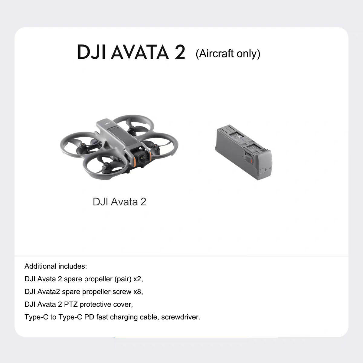 DJI Avata 2 Aerial Photography Drone – Remote Control, 23 Min Flight - GoTypical