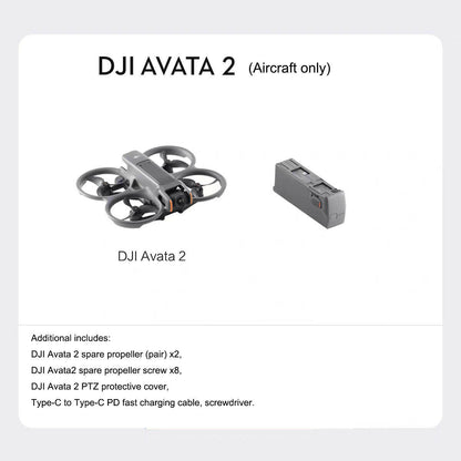 DJI Avata 2 Aerial Photography Drone – Remote Control, 23 Min Flight - GoTypical