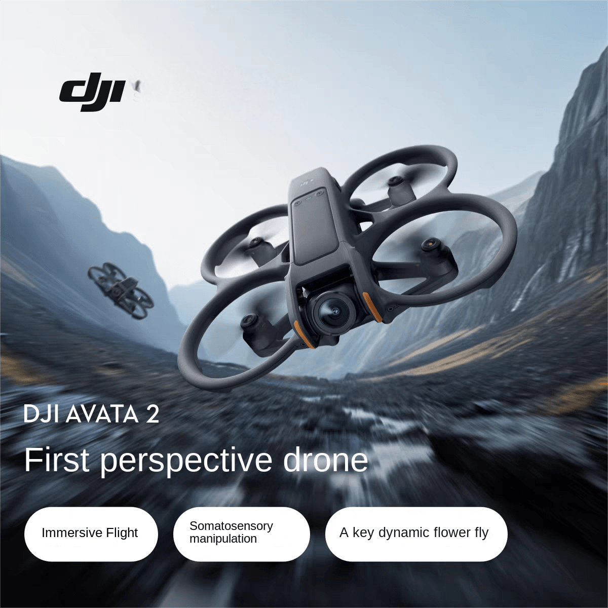 DJI Avata 2 Aerial Photography Drone – Remote Control, 23 Min Flight - GoTypical