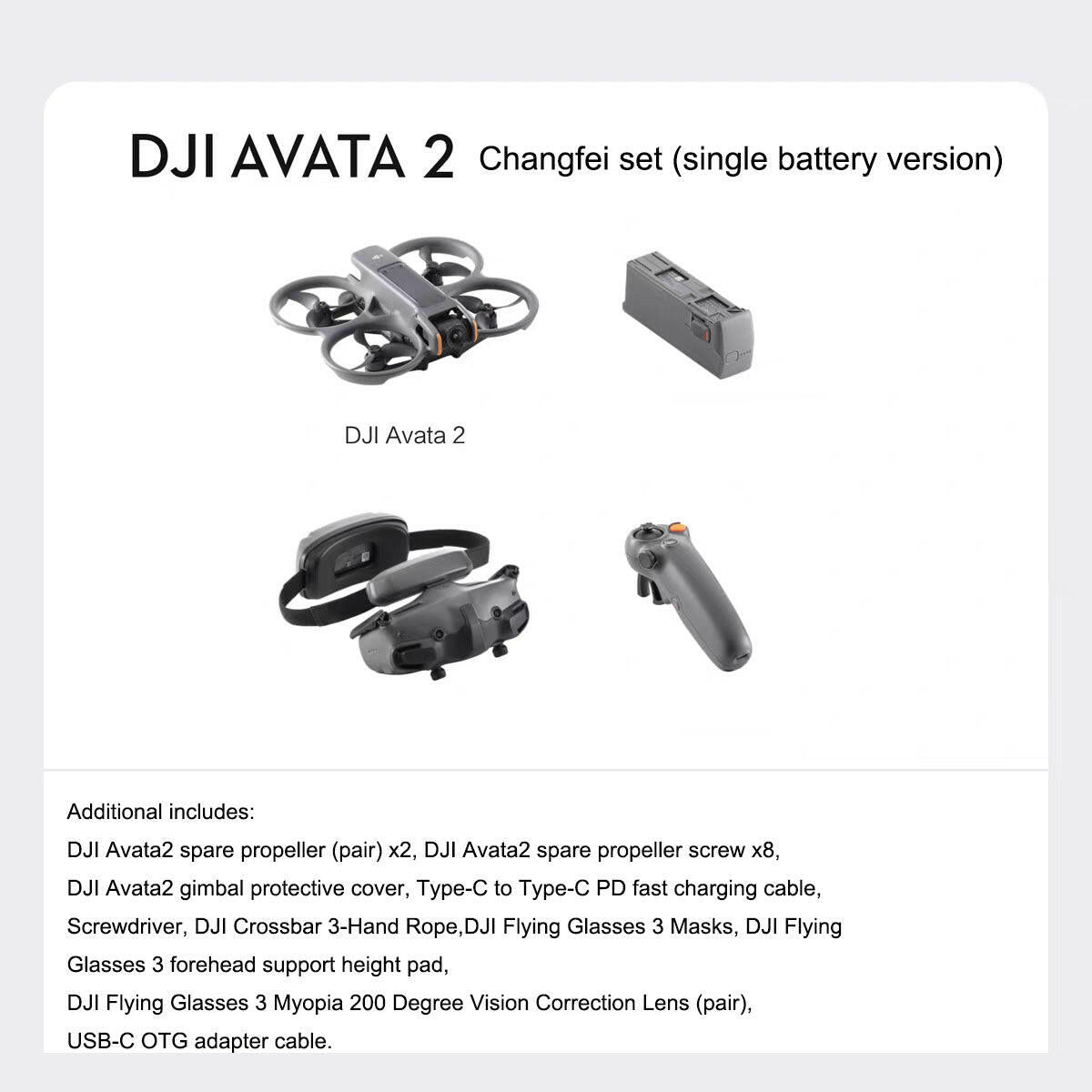 DJI Avata 2 Aerial Photography Drone – Remote Control, 23 Min Flight - GoTypical